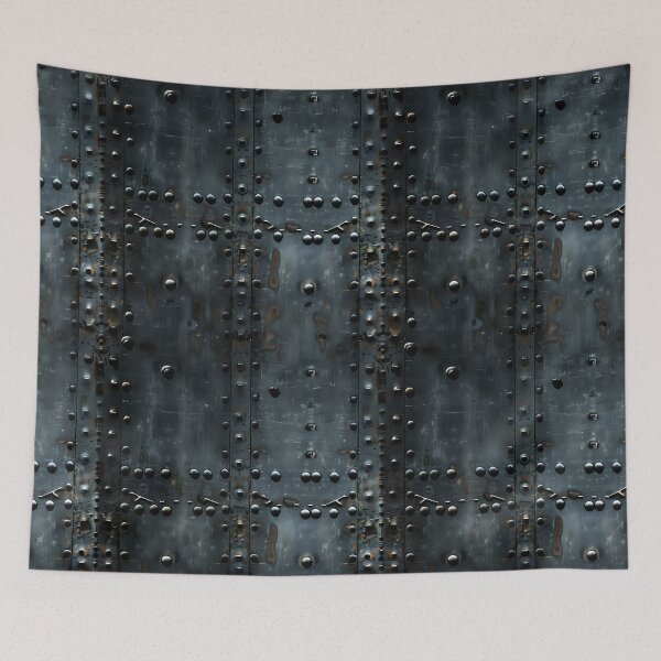 Item preview, Bolted Metallic grunge wall designed and sold by FatBirdie.