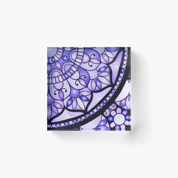 Item preview, Cold colored mandala designed and sold by carolveri.