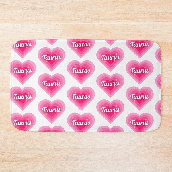 Item preview, Pink Taurus Zodiac Heart Birthday Gift gabyiscool designed and sold by gabyiscool.