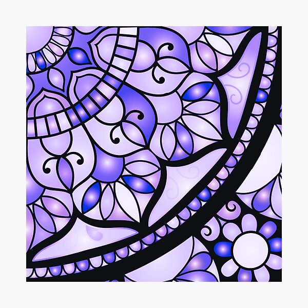 Item preview, Cold colored mandala designed and sold by carolveri.