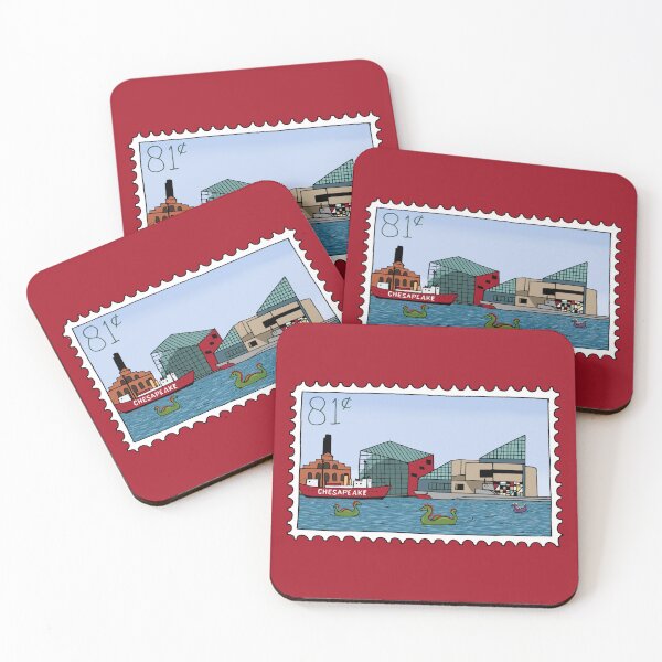 Item preview, Baltimore Inner Harbor Stamp designed and sold by Elizabeth Weglein.