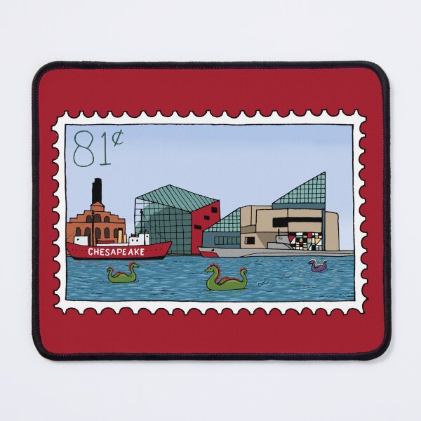 Item preview, Baltimore Inner Harbor Stamp designed and sold by Elizabeth Weglein.