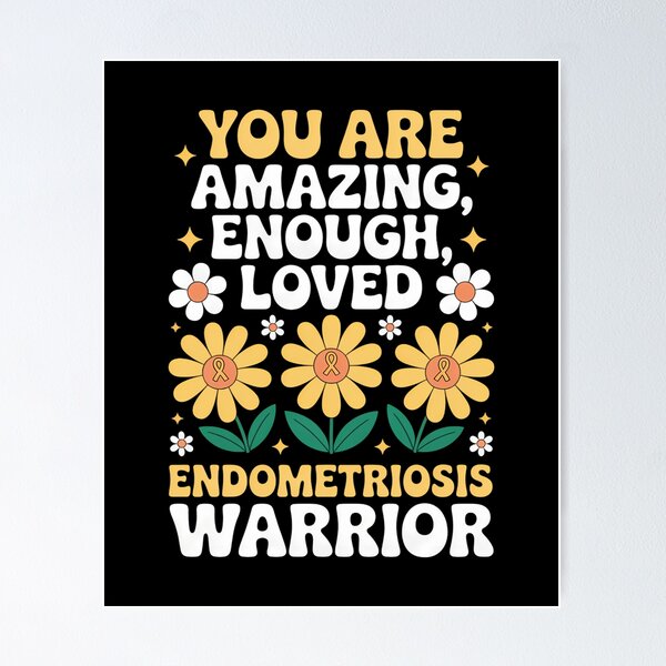 Item preview, flower endometriosis support designed and sold by SyncSusscess.
