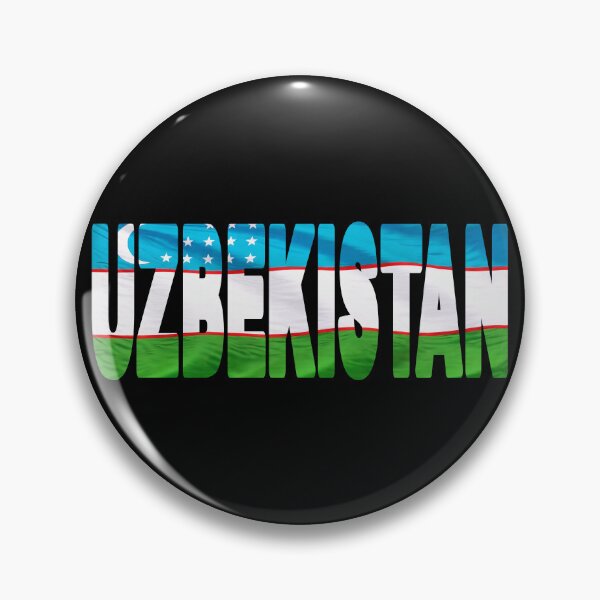 Item preview, UZBEKISTAN - Flag Flying in Wind cut to Letters Souvenir Sticker Shirt designed and sold by Adam Gormley.