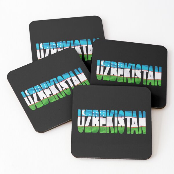 Item preview, UZBEKISTAN - Flag Flying in Wind cut to Letters Souvenir Sticker Shirt designed and sold by Adam Gormley.