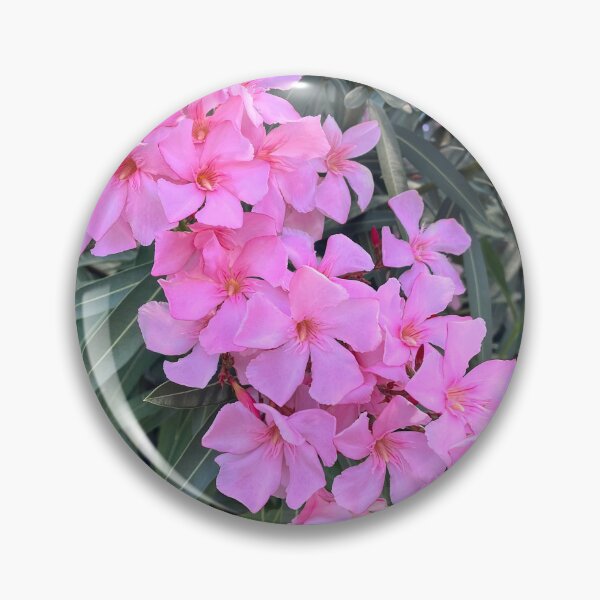 Item preview, Pink Oleander Flowers Botanical Print designed and sold by Be Captured by Brittany Emma.