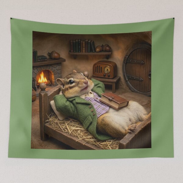 Item preview, Chipmunk Spends the Winter in His Cozy Burrow designed and sold by Tridentulus.