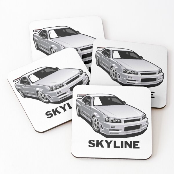 Item preview, Nissan skyline in white designed and sold by Attydesigns.