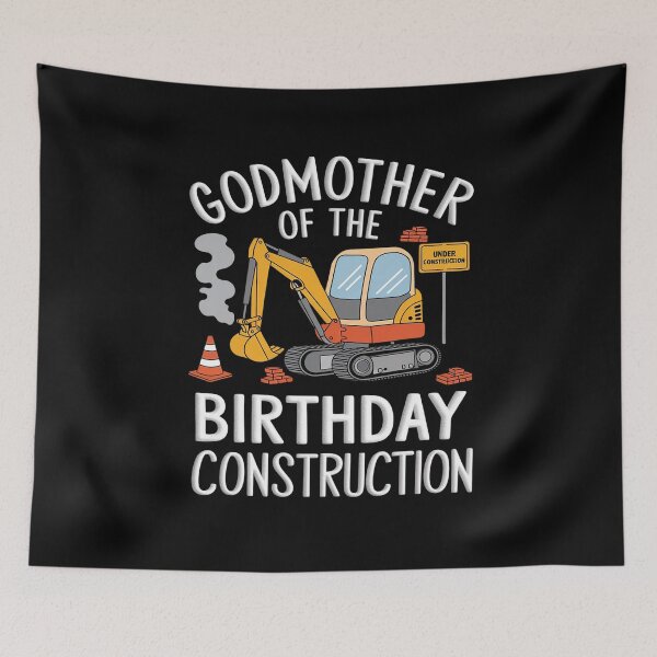 Item preview, Godmother of the Birthday Boy Construction Worker Bday Party  designed and sold by PowAcademy.