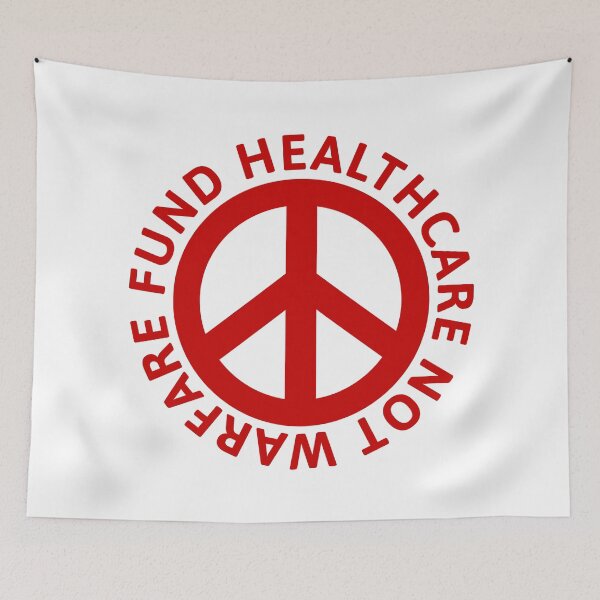 Item preview, Fund healthcare not warfare  designed and sold by Rachel the Artist .