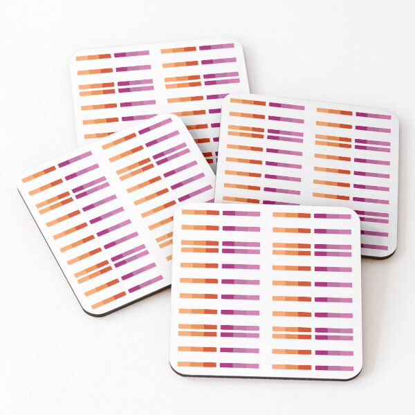 Item preview, Lesbian Pride Flag Bar Stickers Gay Sapphic Women designed and sold by TackyTime.