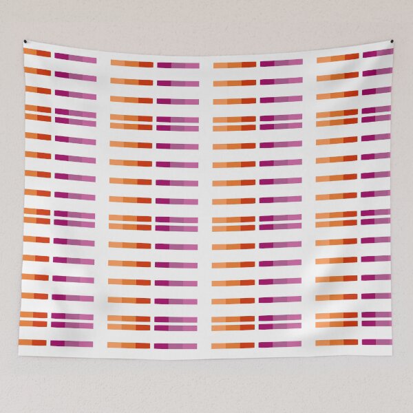 Item preview, Lesbian Pride Flag Bar Stickers Gay Sapphic Women designed and sold by TackyTime.