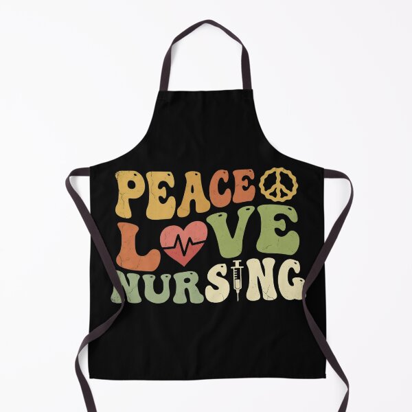 Item preview, Peace Love Nursing Retro 70s – Hippie Nurse Healthcare Worker Groovy Valentine Gift Design designed and sold by Luminari Creations.
