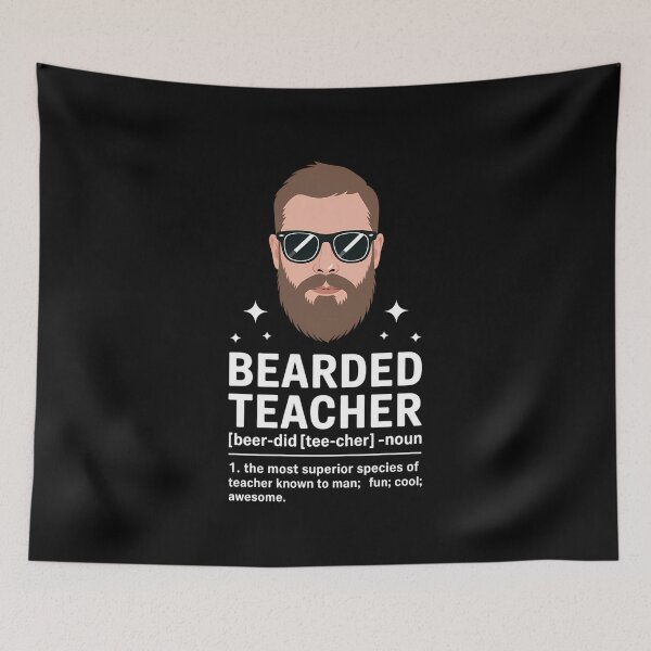 Item preview, Funny Beard Teacher Appreciation designed and sold by SyncSusscess.