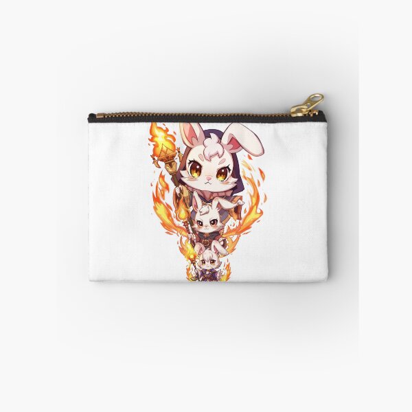Item preview, Kael – Flame-Born Rabbit Monk | Cute Chibi Fire Mage Character designed and sold by Monzora.