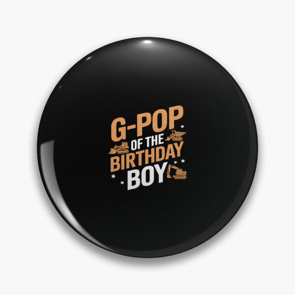 Item preview, G-Pop of the Birthday Boy Construction Worker Bday Party  designed and sold by SyntaxClaw.