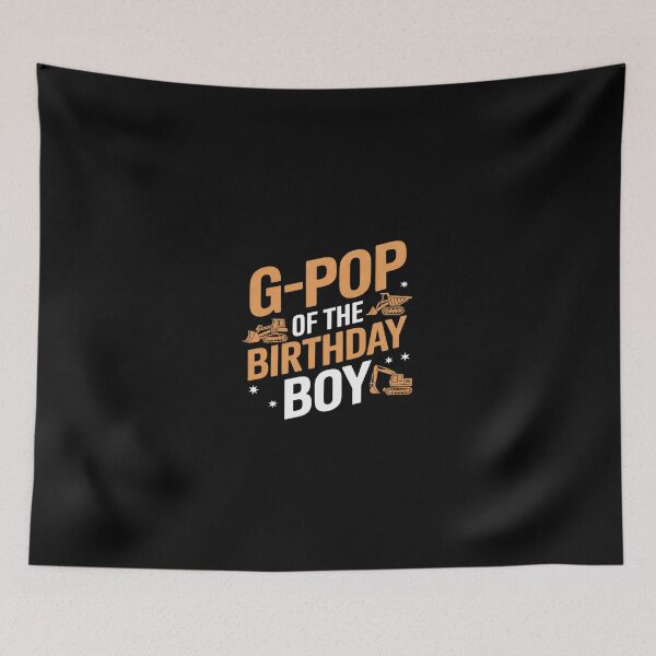 Item preview, G-Pop of the Birthday Boy Construction Worker Bday Party  designed and sold by SyntaxClaw.