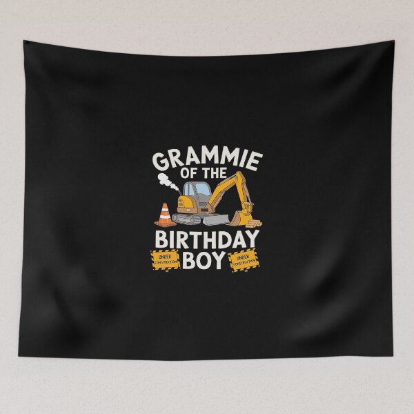 Item preview, Grammie of the Birthday Boy Construction Worker Bday Party  designed and sold by SyntaxClaw.