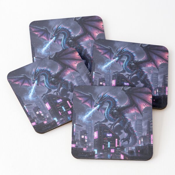 Item preview, Cyber Dragon: Neon Fury & City Overlord designed and sold by KYOFRAME.