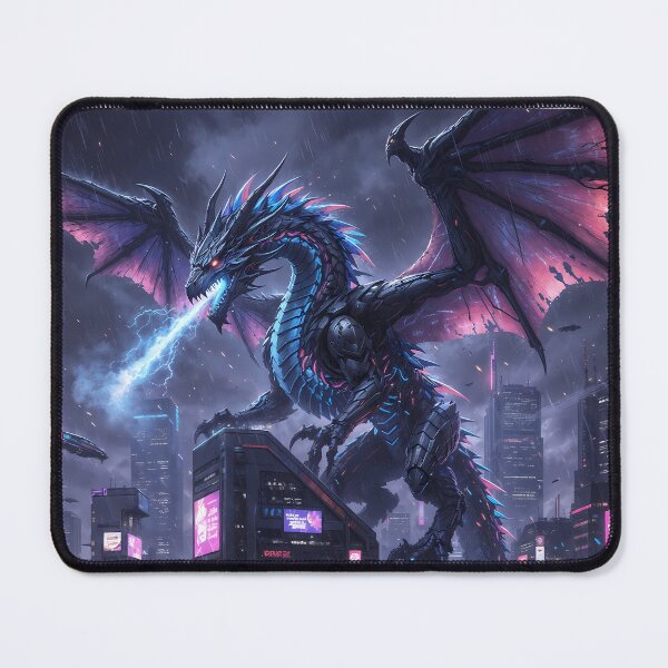 Item preview, Cyber Dragon: Neon Fury & City Overlord designed and sold by KYOFRAME.