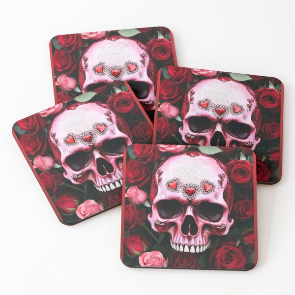 Item preview, Rosey Valentine Skull  designed and sold by Kronic Universe.