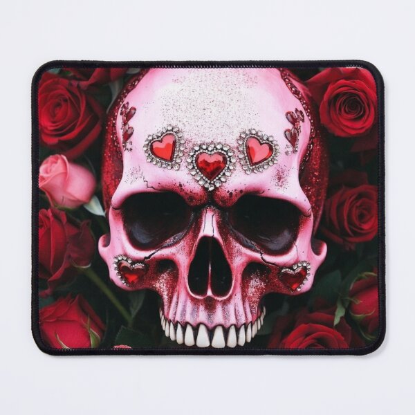 Item preview, Rosey Valentine Skull  designed and sold by Kronic Universe.