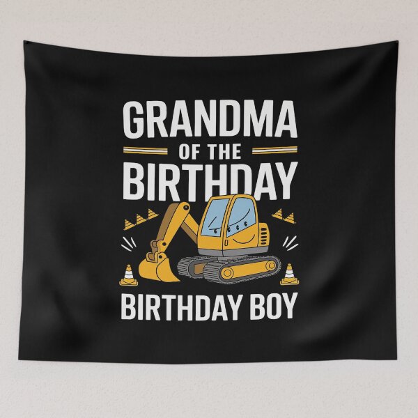 Item preview, Grandma Birthday Boy Construction Tractor Birthday Party  designed and sold by MythWoot.