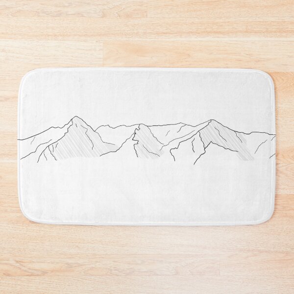 Item preview, Mount Elbert Minimal Line Art – Colorado Mountain Drawing designed and sold by Miner12055.