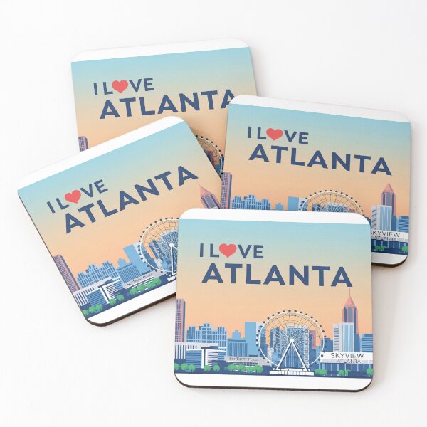 Item preview, I Love Atlanta city designed and sold by VerizalShop.