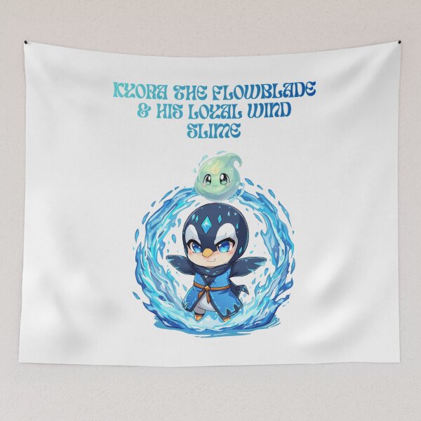 Item preview, Kyora the Flowblade & His Loyal Wind Slime designed and sold by Monzora.