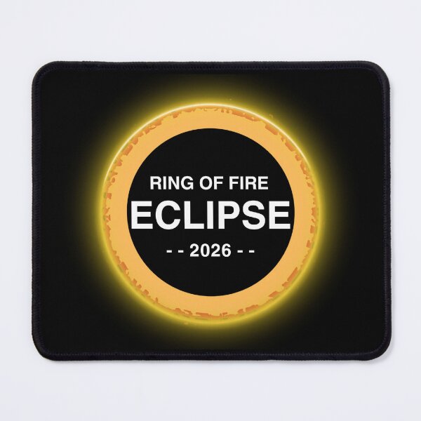 Item preview, Ring Of Fire Solar Eclipse 2026 – Rare Annular Cosmic Event Graphic Tee designed and sold by Teetreasure2.