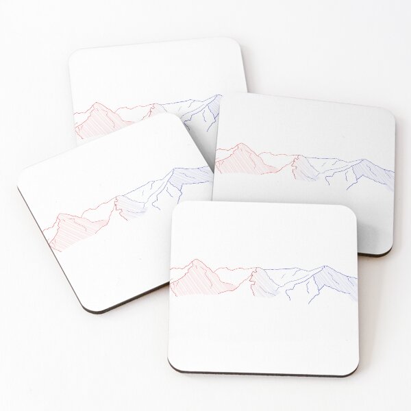Item preview, Colorful Mount Elbert Minimal Line Art – Colorado Mountain Drawing designed and sold by Miner12055.