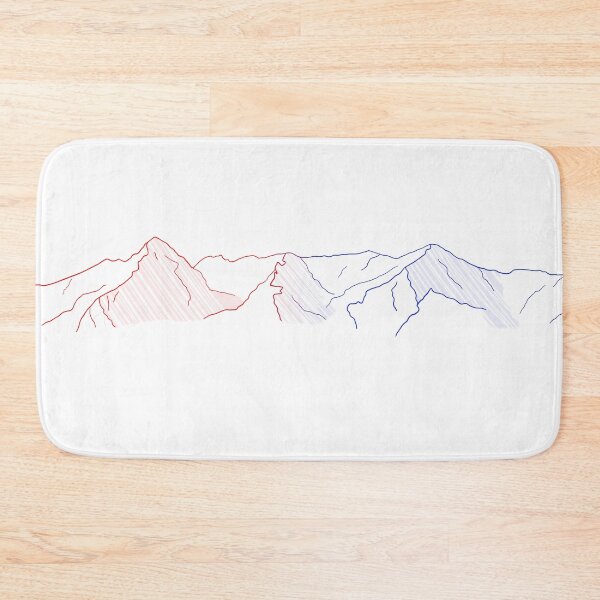 Item preview, Colorful Mount Elbert Minimal Line Art – Colorado Mountain Drawing designed and sold by Miner12055.