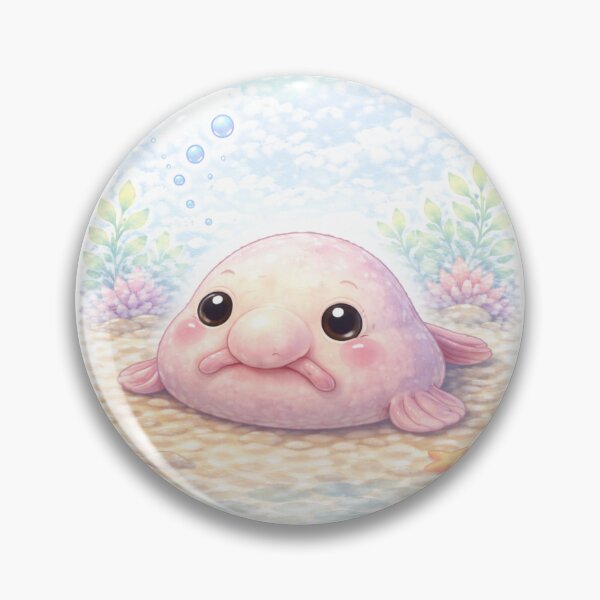Item preview, Blobfish – Whimsical Watercolour Ocean Illustration designed and sold by inspired-works.