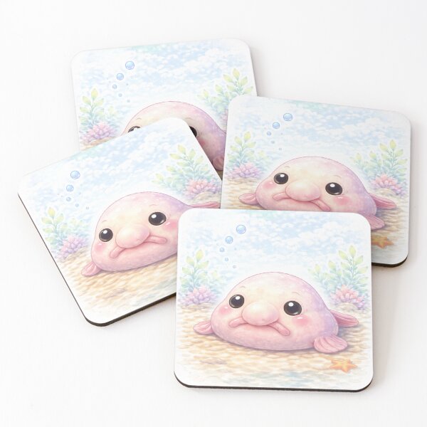 Item preview, Blobfish – Whimsical Watercolour Ocean Illustration designed and sold by inspired-works.