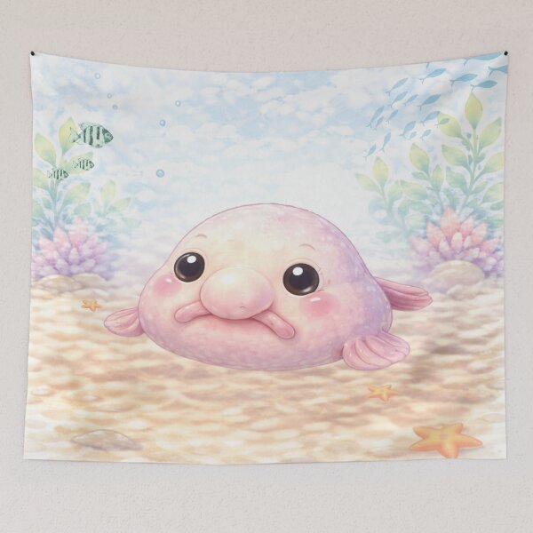 Item preview, Blobfish – Whimsical Watercolour Ocean Illustration designed and sold by inspired-works.