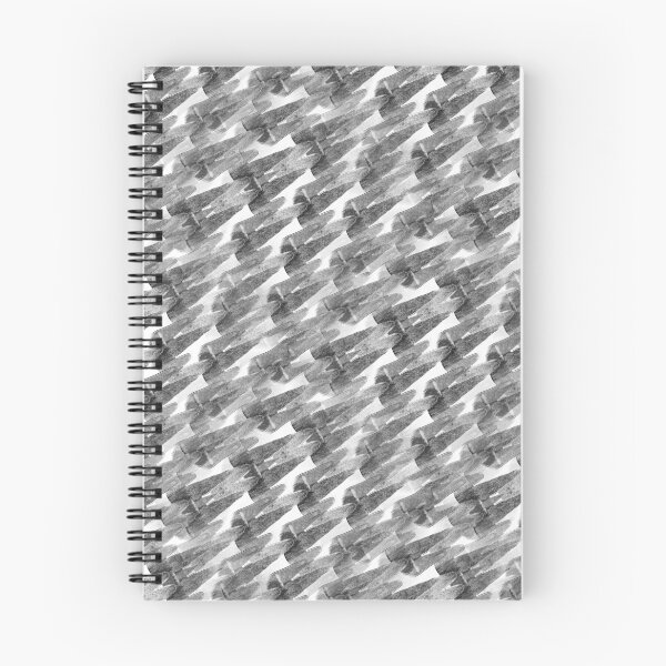 Item preview, Abstract Diagonal Mountain Pattern in Gray on White designed and sold by Artistestella.