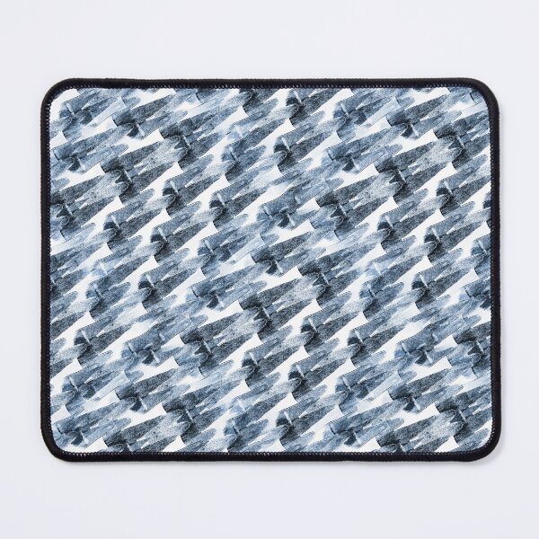 Item preview, Abstract Diagonal Mountain Pattern in Blue on White designed and sold by Artistestella.