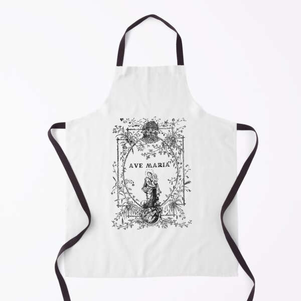 Item preview, Ornate Gothic Style Ave Maria Catholic Engraving Design designed and sold by Stella Maris Designs.