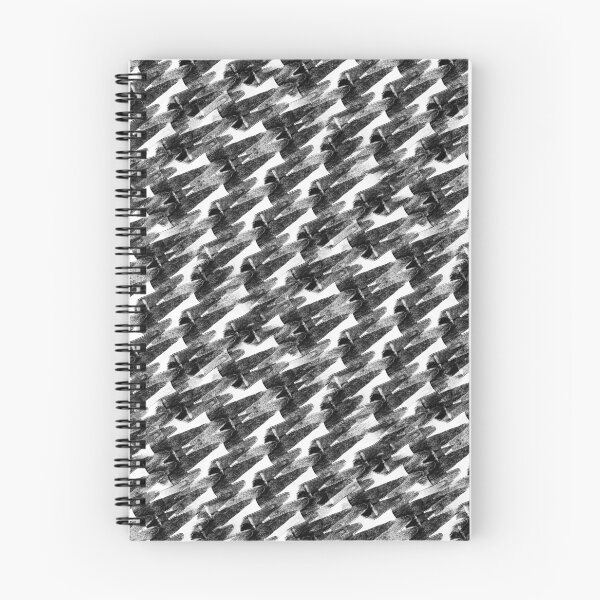 Item preview, Abstract Diagonal Mountain Pattern in Black on White designed and sold by Artistestella.