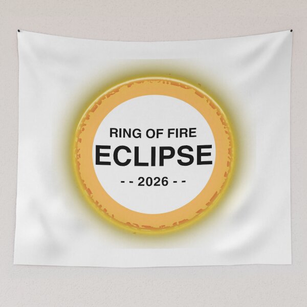 Item preview, Ring Of Fire Solar Eclipse 2026 – Rare Annular Cosmic Event Graphic Tee designed and sold by Teetreasure2.