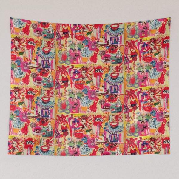 Item preview, Abstract Mod Mars Retrograde Channeled Painting designed and sold by Kater.