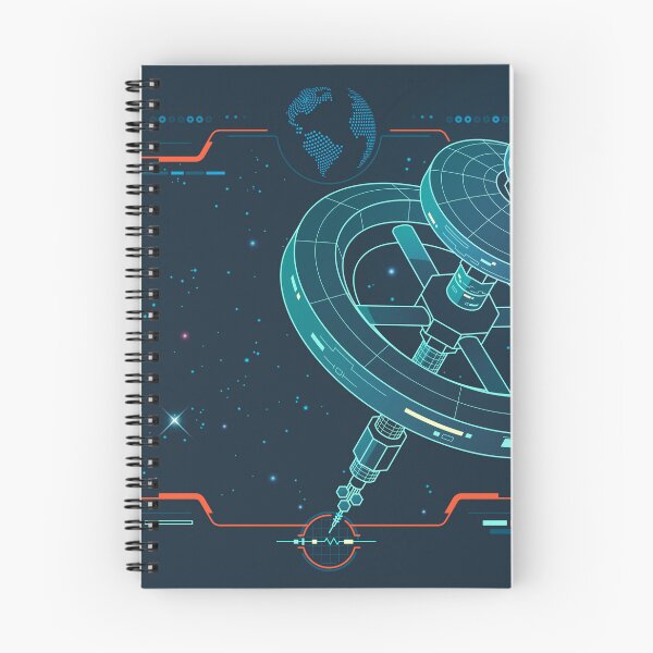 Item preview, international space station or aerospace engineering, graphic of lined orbital infrastructure with galaxy interface designed and sold by NiamLab.