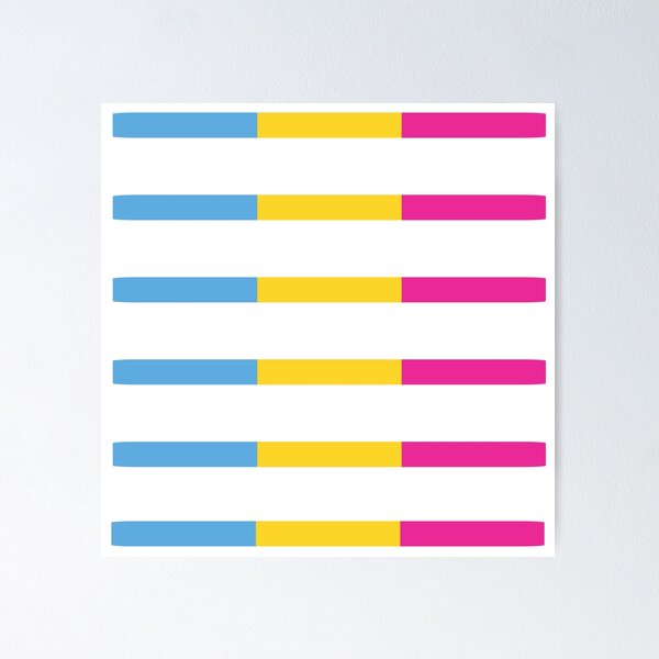 Item preview, Pansexual Pride Flag Bar Stickers Gay Sapphic Women designed and sold by TackyTime.