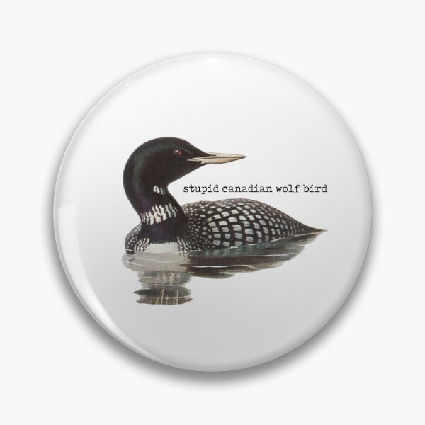 Item preview, Stupid Canadian Wolf Bird - Heated Rivalry / Cottage, Ilya Rozanov, Shane Hollander, Hollanov, vintage loon painting, stupid Canadian wolf bird designed and sold by RosefinchArt.