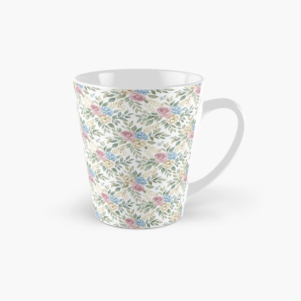 Item preview, Delicate Watercolor Floral Pattern Roses Hydrangeas Romantic Elegance designed and sold by jelypop.