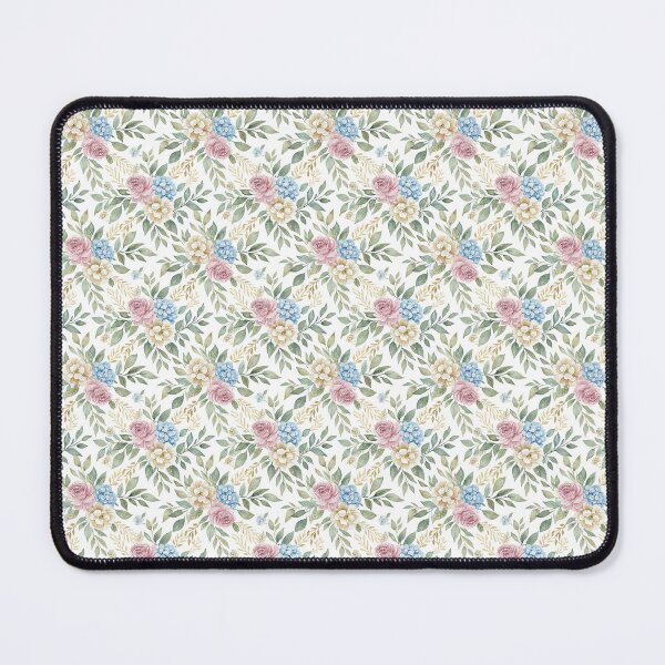 Item preview, Delicate Watercolor Floral Pattern Roses Hydrangeas Romantic Elegance designed and sold by jelypop.