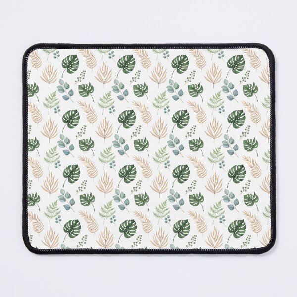 Item preview, Watercolor Pattern Design Tropical Botanical Leaves Boho Green and Beige designed and sold by jelypop.