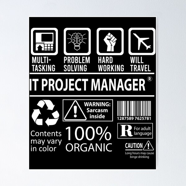 Item preview, It Project Manager designed and sold by YungMcIlwain.