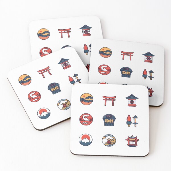 Item preview, apanese Culture Icon Set – Cute Travel Japan Illustration designed and sold by Kast25.